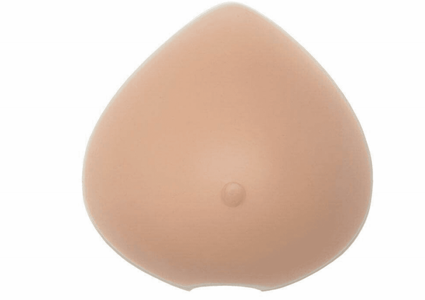 Ultra Light Breast Form prosthesis in a natural skin tone, designed with lightweight silicone for comfort and symmetry. Ideal for post-mastectomy and sensitive skin.